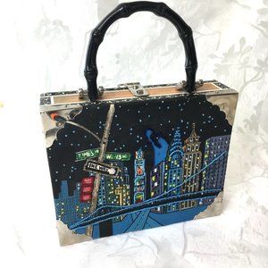 "BUENO" Cigar Box Art Wear  Handbag Unique Purse Vtg